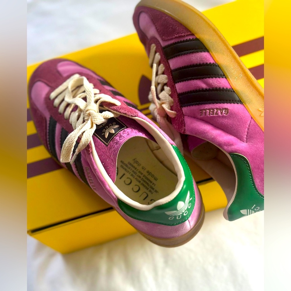 Adidas X Gucci Gazelle.